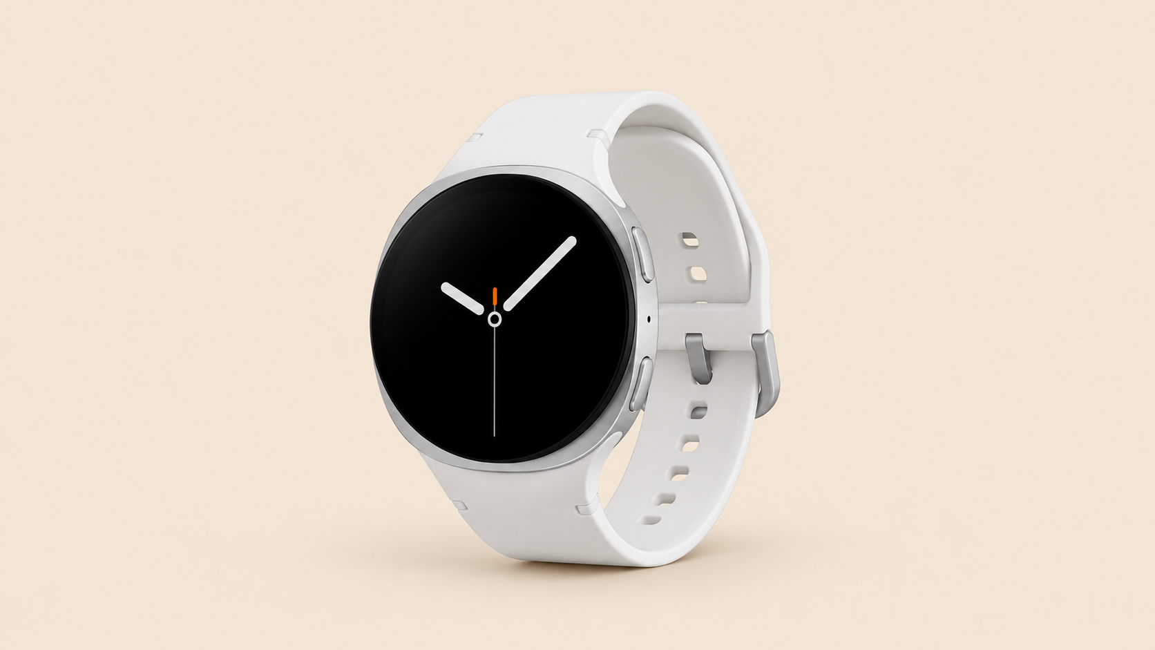 Samsung Galaxy Watch8 con cinturino, vista del prodotto