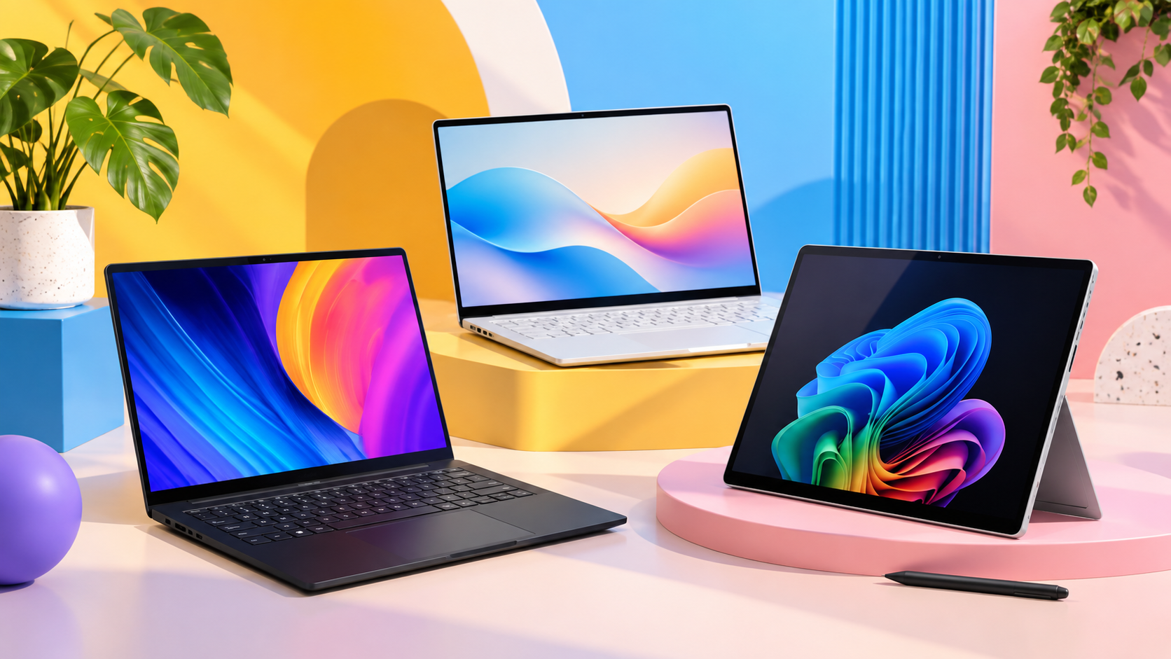 Notebook sotto i 1.000 euro in una composizione editoriale