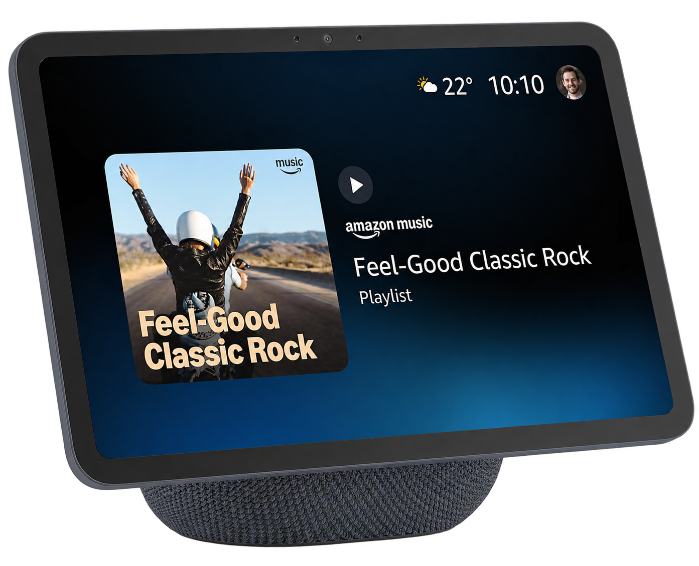 Echo Show 8 — modello 2025 su fondo trasparente