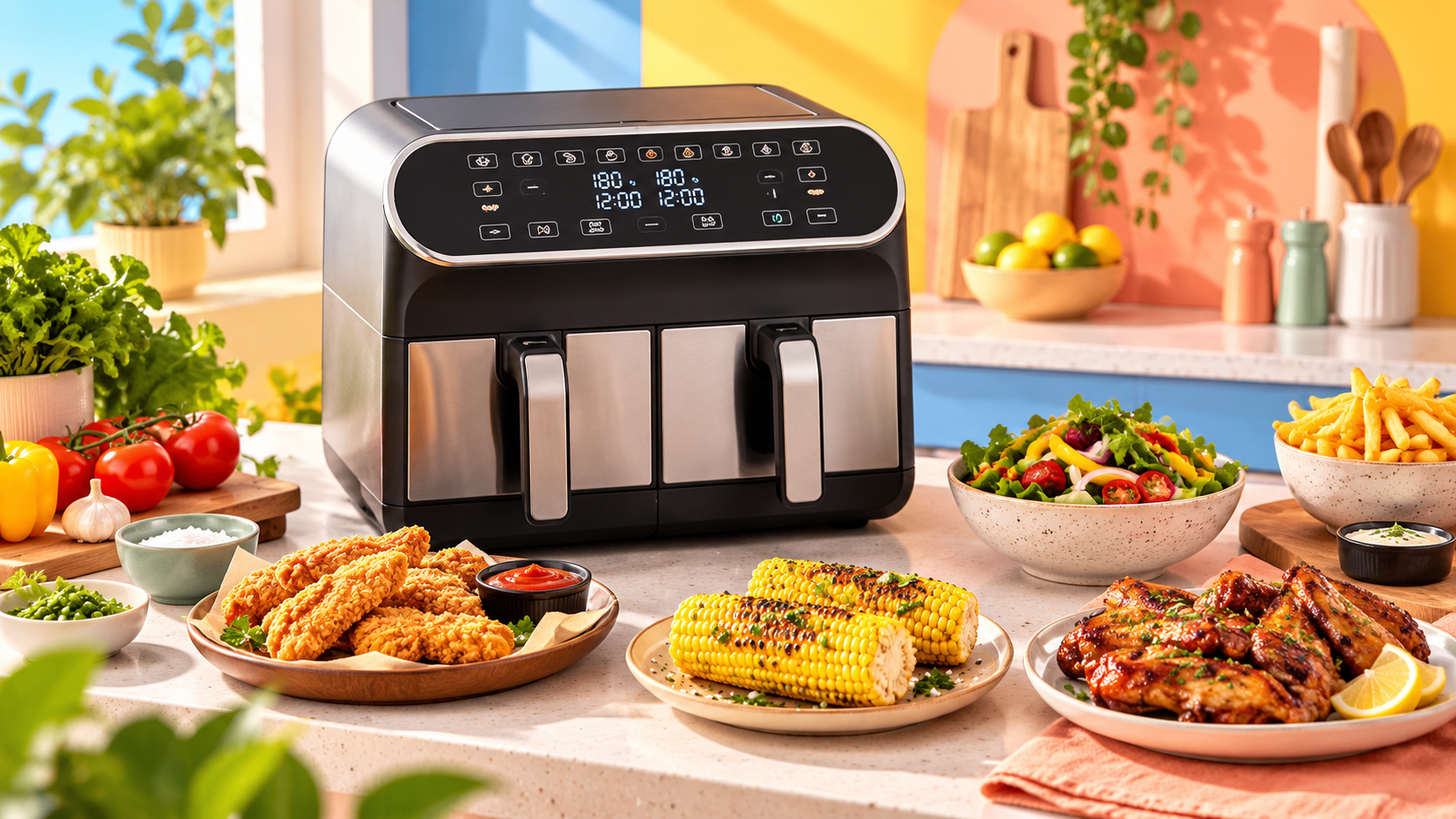 Composizione della guida Smart Home Lab alle migliori friggitrici ad aria