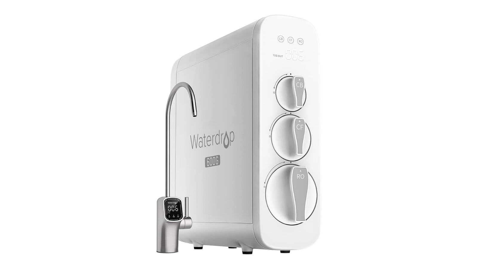 Waterdrop G3P600 con tre cartucce e rubinetto con display