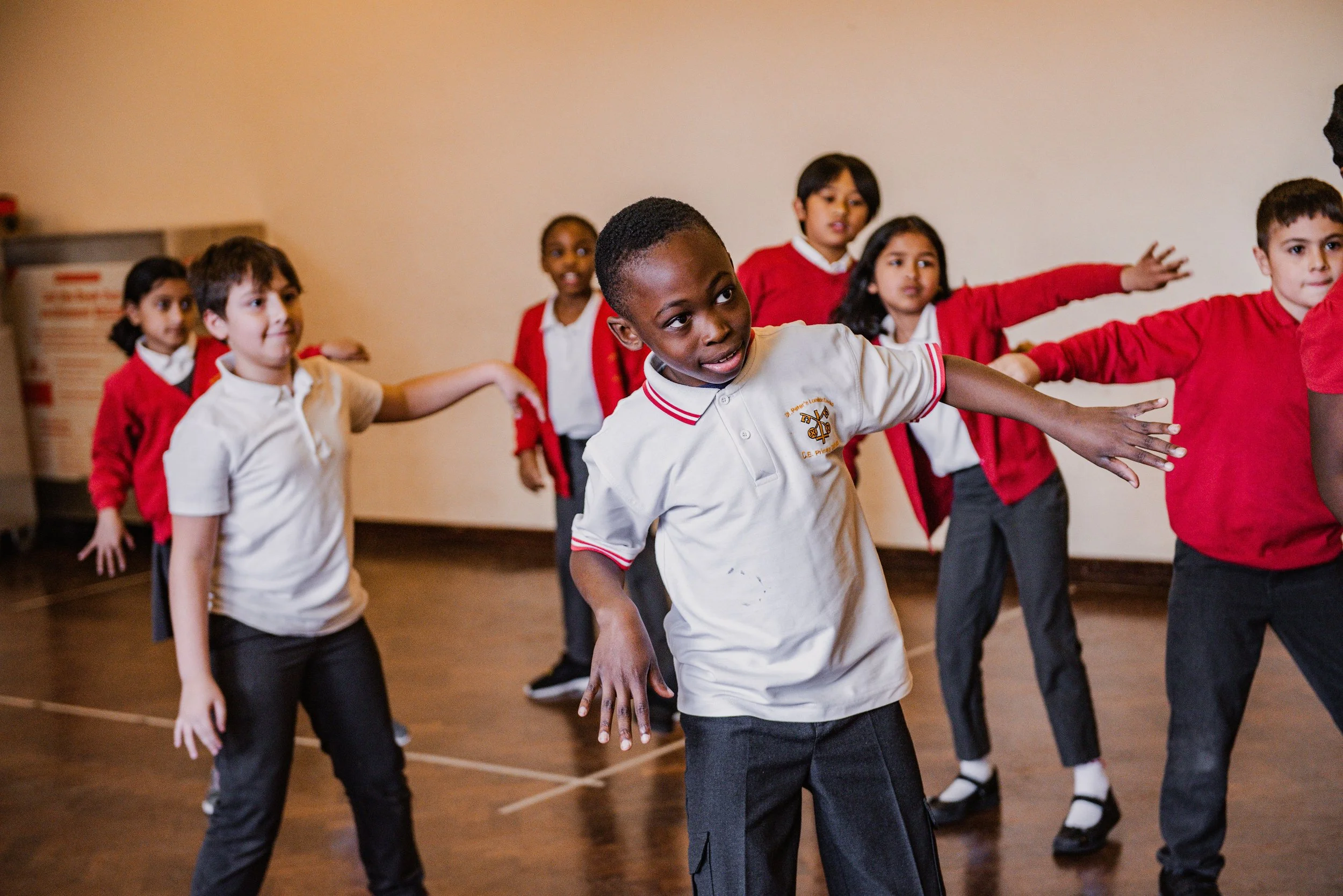 child performing