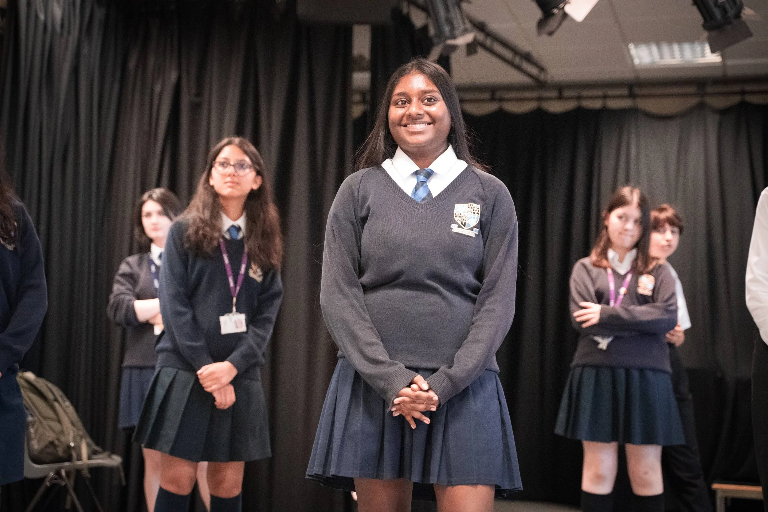 students in KS4 Shakespeare workshop