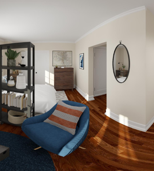 3D rendering and virtual interior design preview