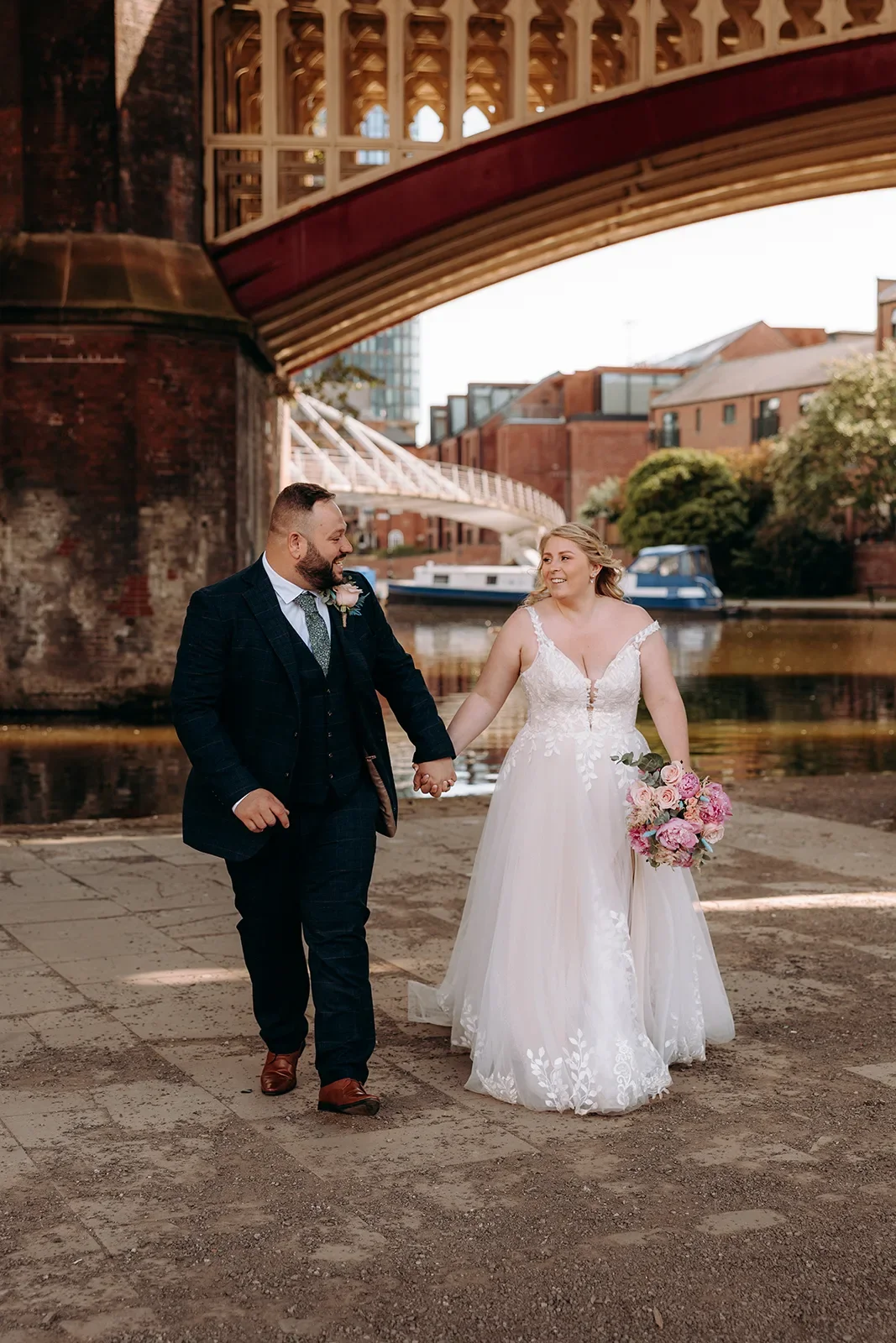 Relaxed Manchester wedding photographer capturing a real wedding moment