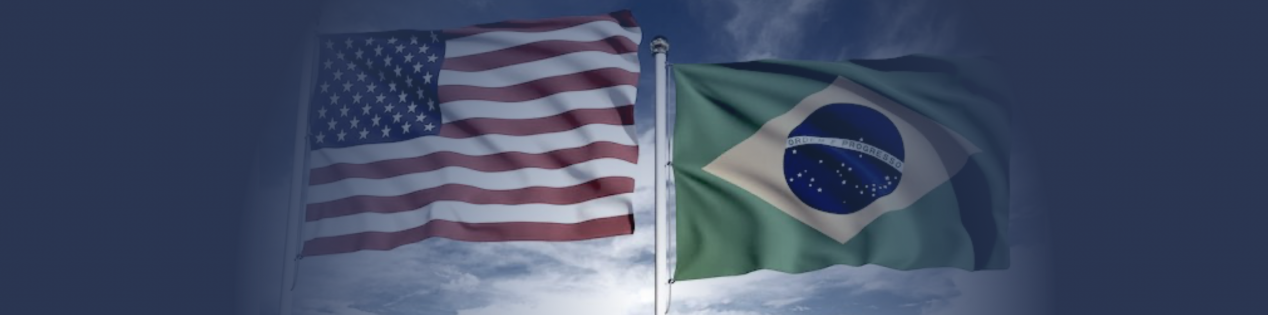 U.S. and Brazil flags