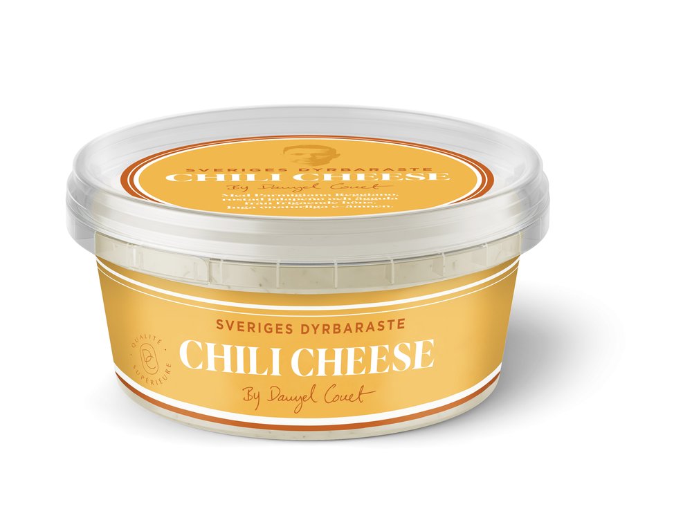 En syndig chili-cheese med Parmigiano Reggiano, rostad jalapeño och äggula från frigående höns. Inga onaturliga e-ämnen.