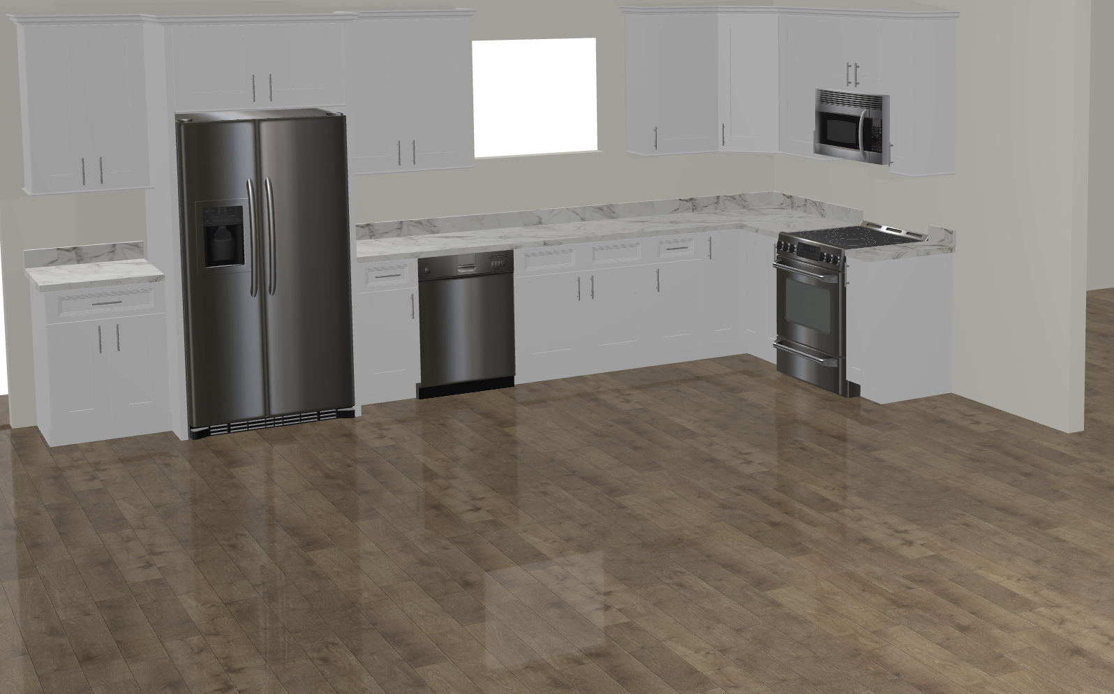 DCI 3D kitchen design rendering