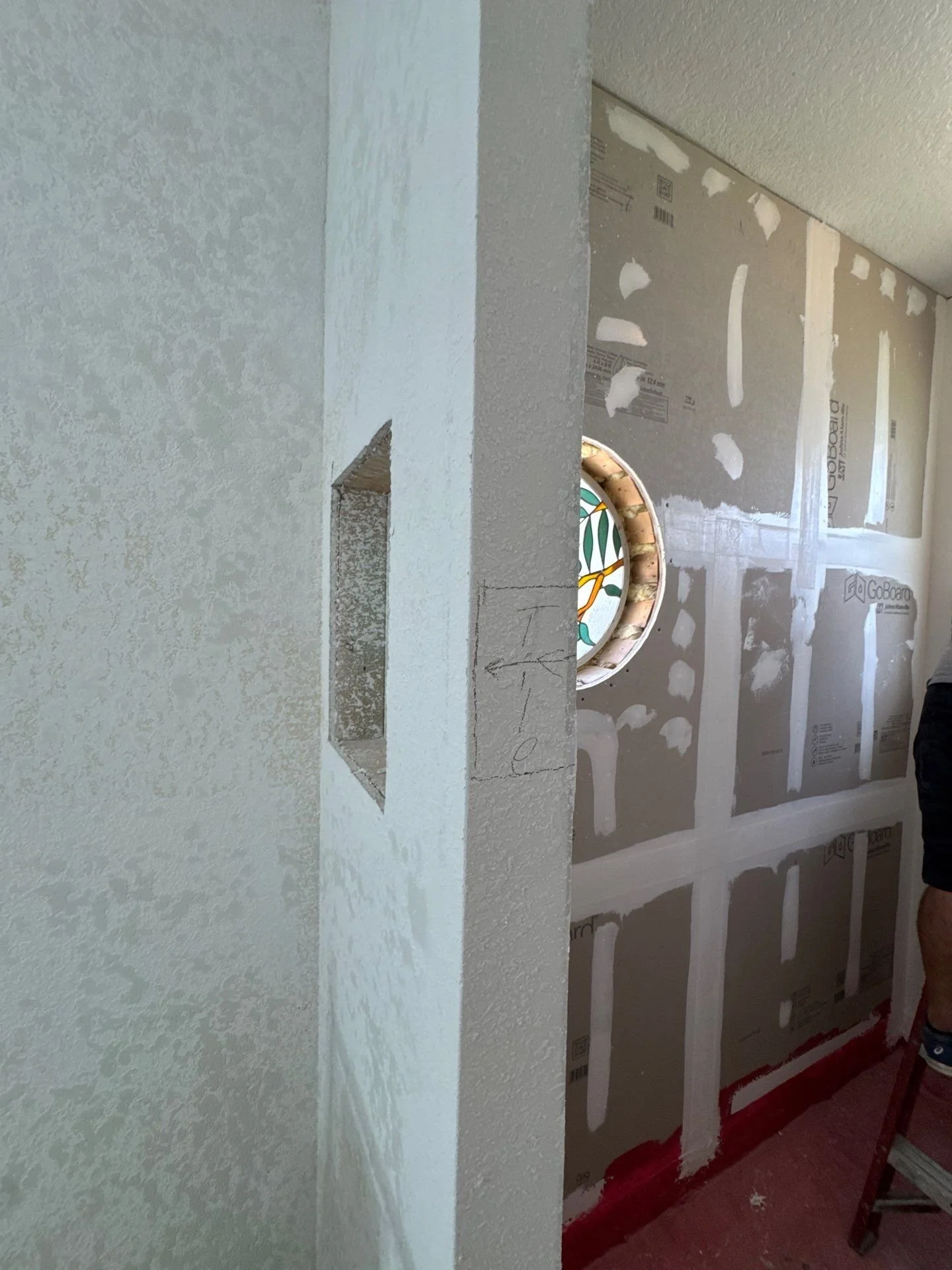 Actual DCI GoBoard installation before tile