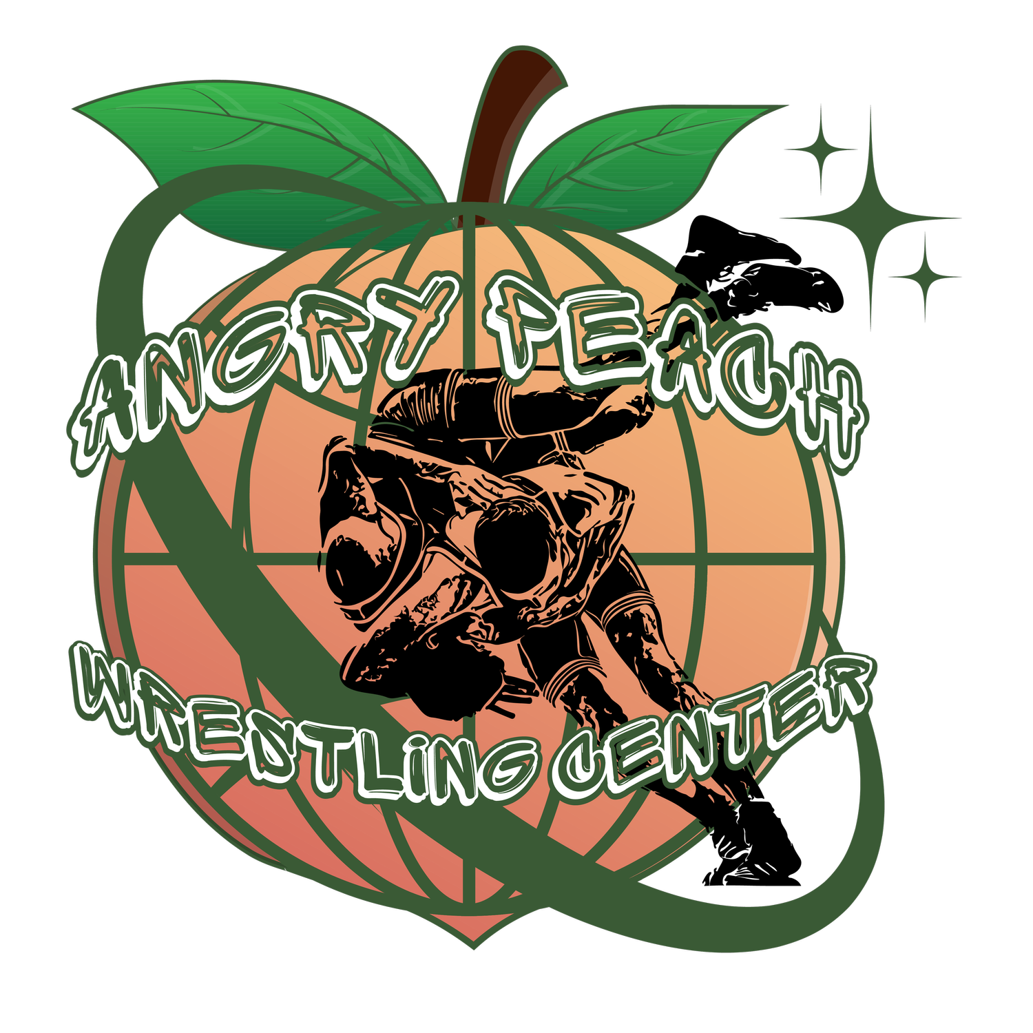 Angry Peach Wrestling Center logo