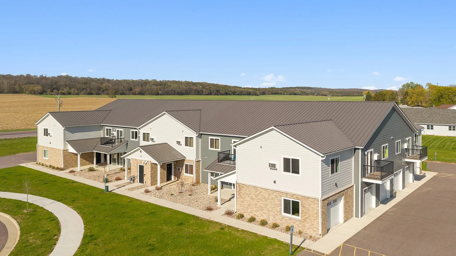 Greenfield Estates — exterior with rolling Wisconsin hills