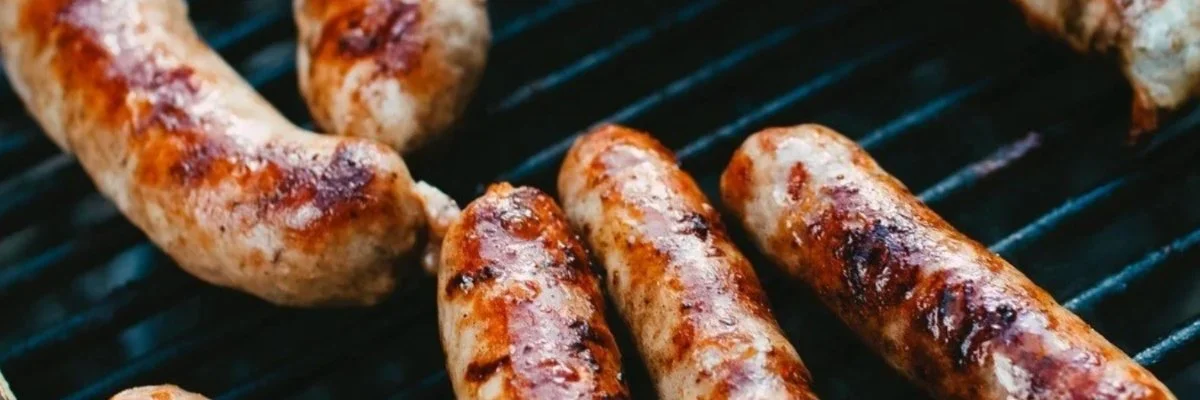 Bratwurst on the grill