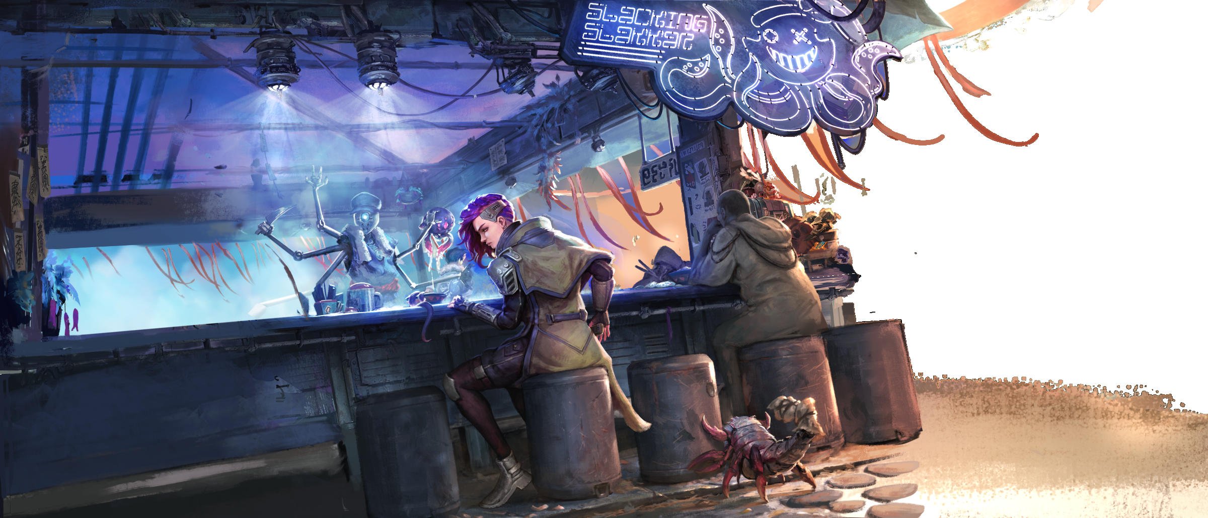 The Market: midground