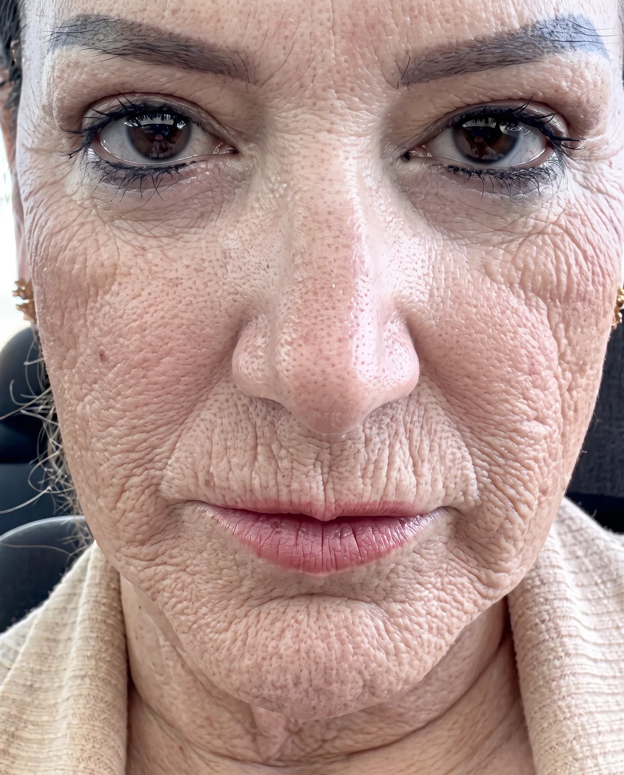 Before LumiMax CO2 treatment for fine lines and wrinkles