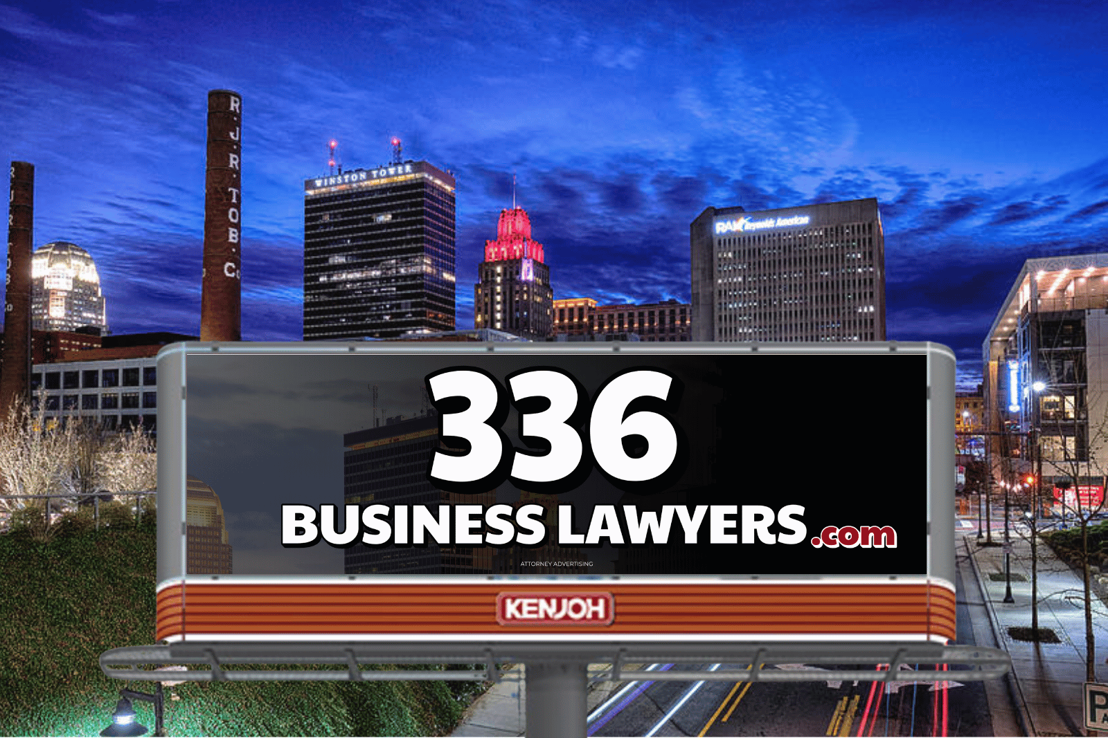 Win skyline at dusk representing our North Carolina legal expertise