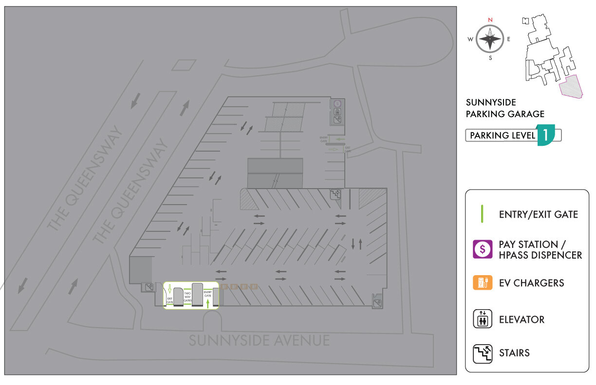 St. Joseph's Health Care Toronto Sunny Side Parking Garage Map