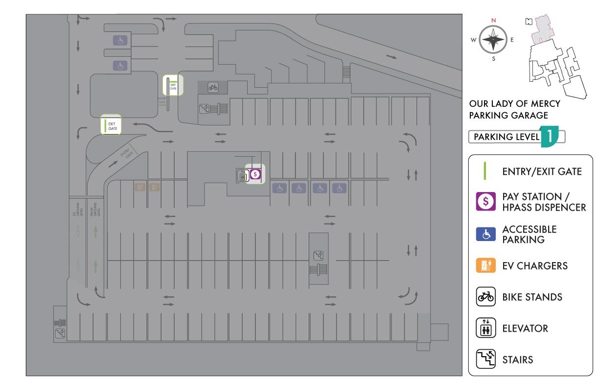 St. Joseph's Health Care Toronto Our Lady Mercy Parking Garage Map