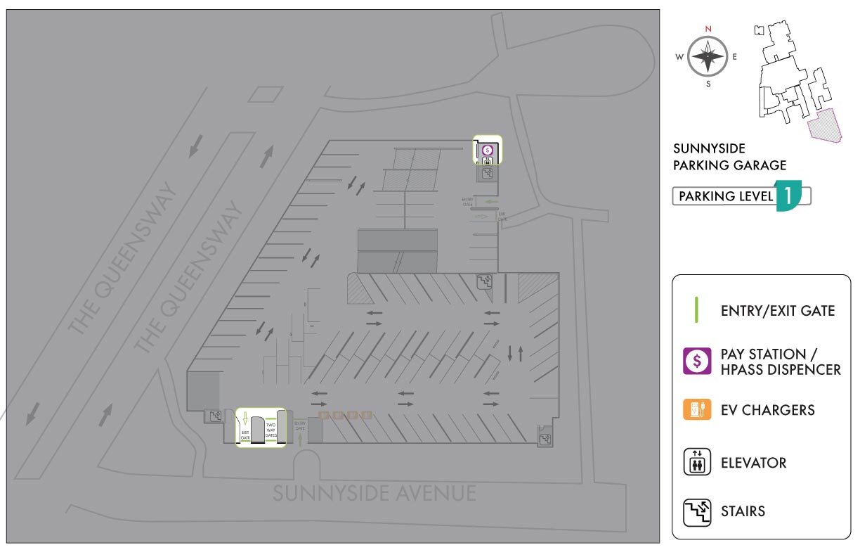 St. Joseph's Health Care Toronto Sunny Side Parking Garage Map