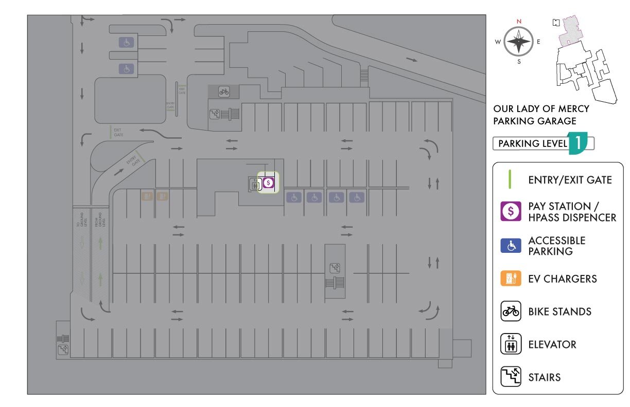 St. Joseph's Health Care Toronto Our Lady Mercy Parking Garage Map