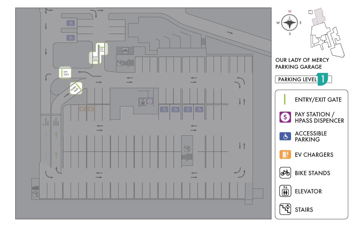 St. Joseph's Health Care Toronto Our Lady Mercy Parking Garage Map