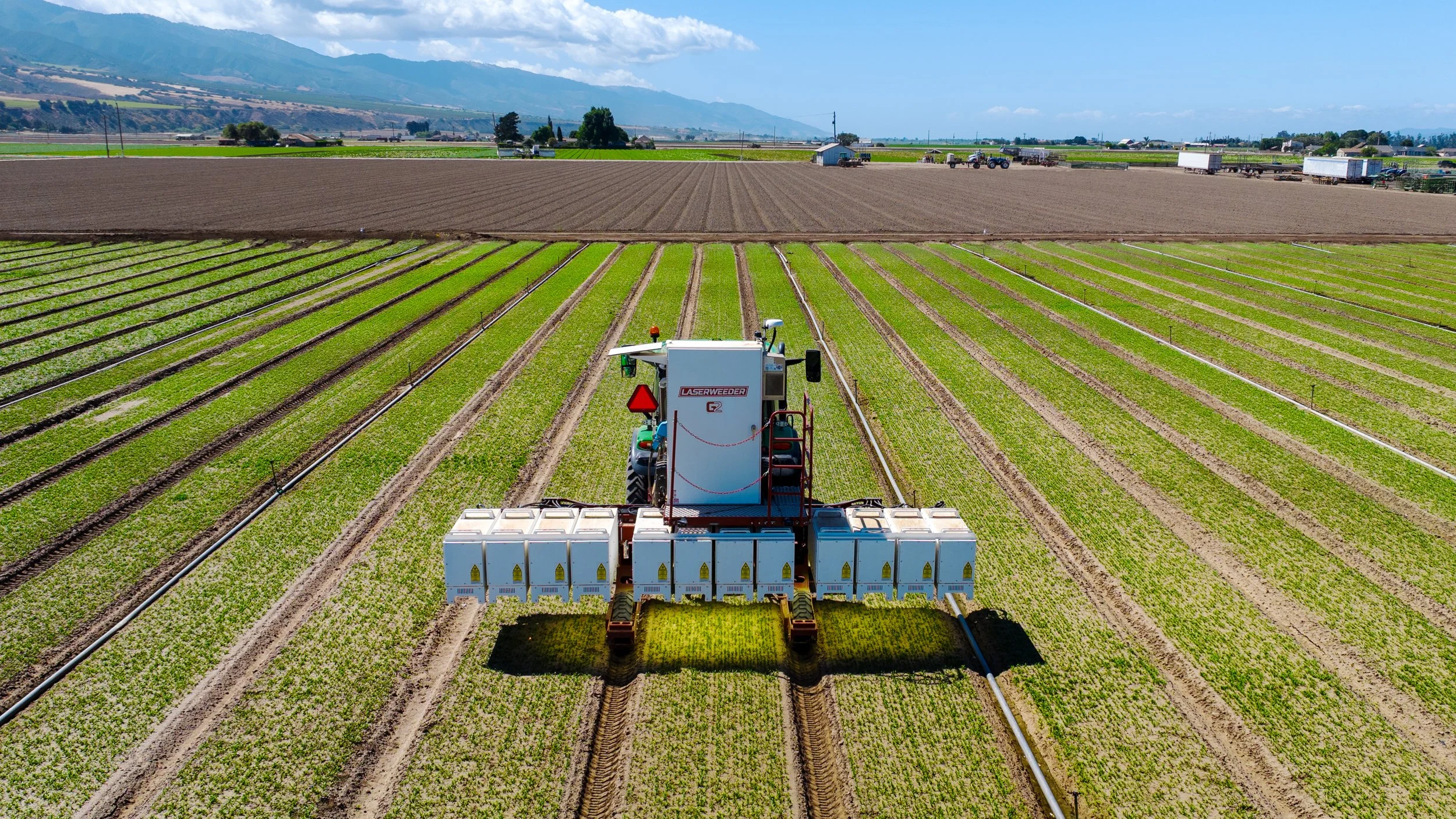 LaserWeeder G2 600 Spinach California Day