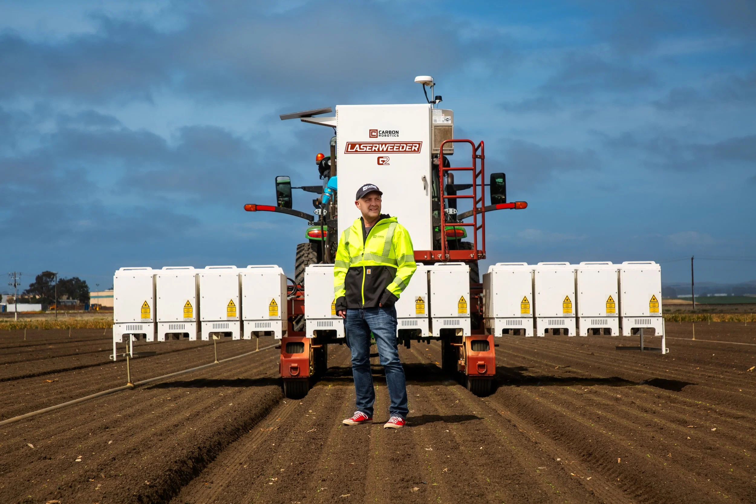 Paul Mikesell with LaserWeeder G2