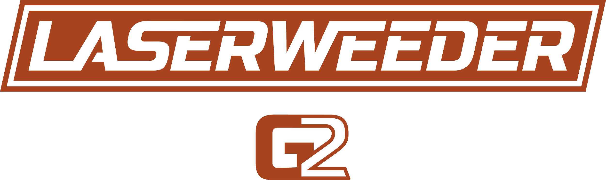 LaserWeeder G2 Logo Stacked Red