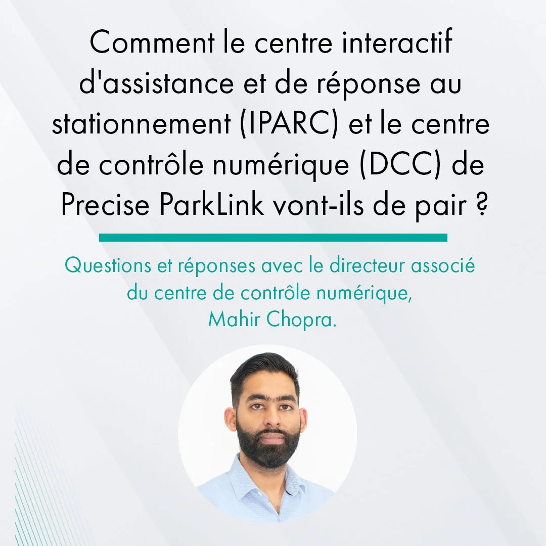 En quoi IPARC et le Centre de contrôle numérique (DCC) de Precise ParkLink vont-ils de pair l’un avec l’autre?