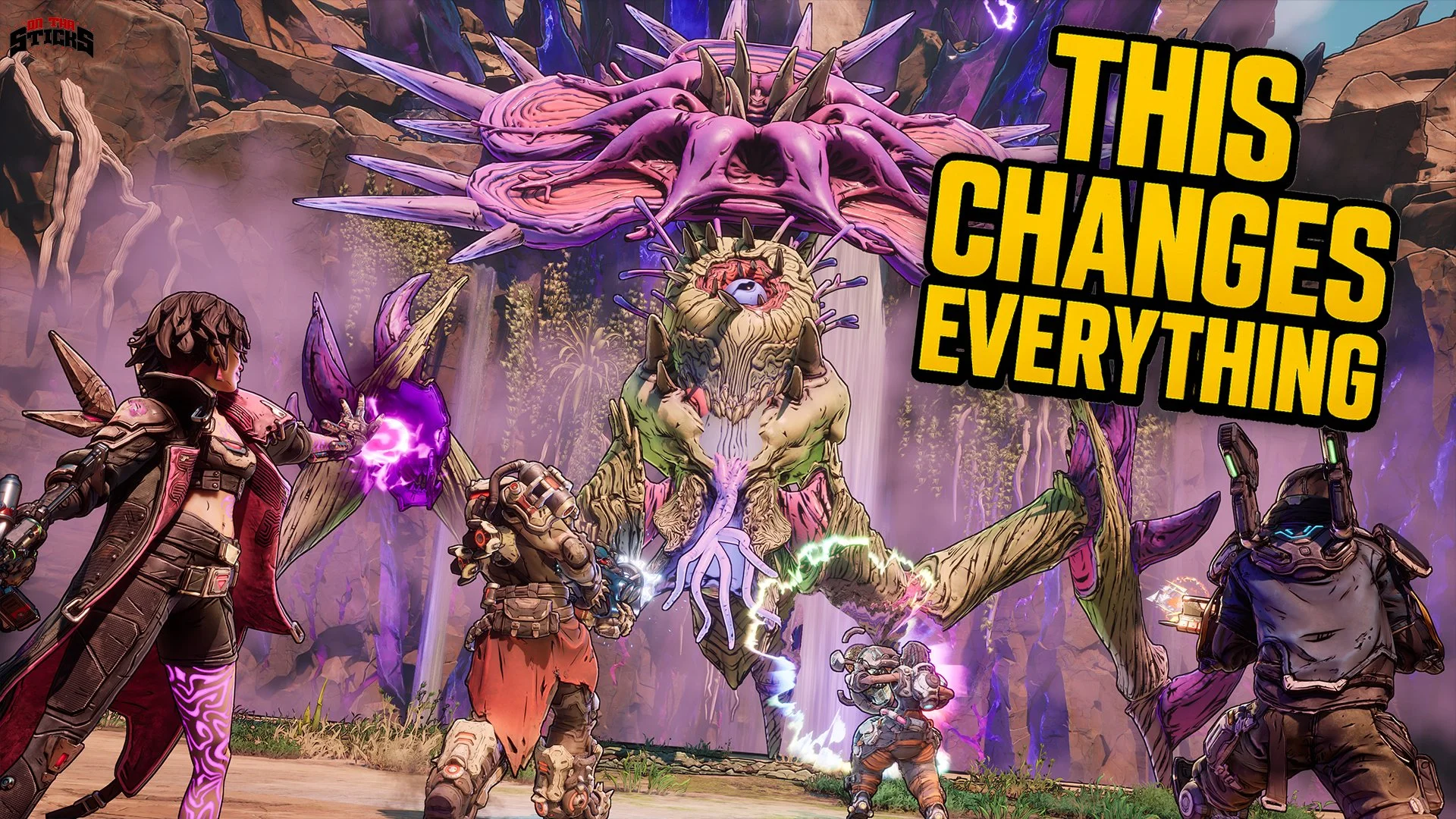 Bloomreaper the Invincible, the first raid boss in Borderlands 4