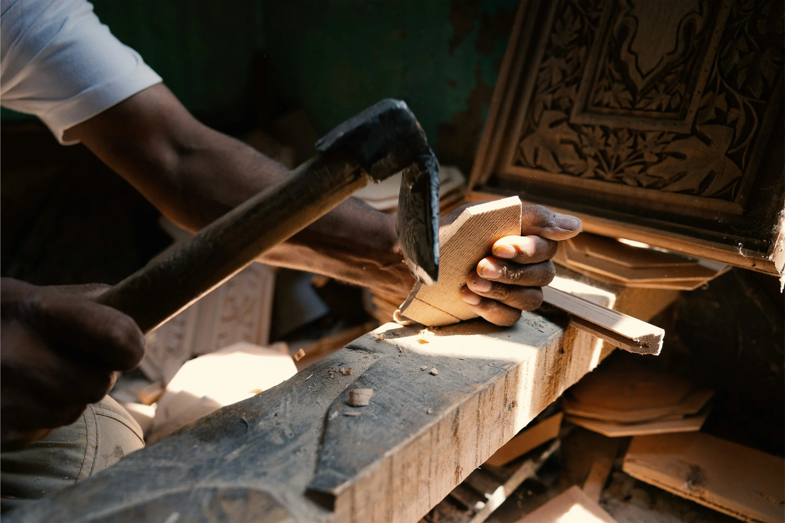 Craftsman at work