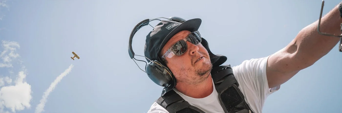 Worker wearing SafeStyle Fusions prescription safety glasses