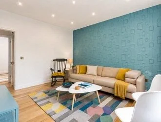 Living room after