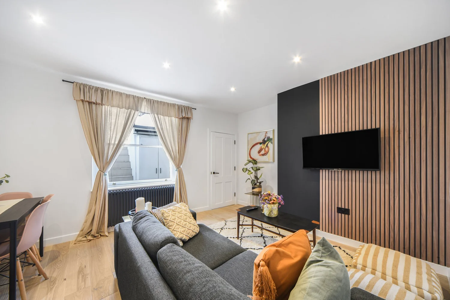 Refurbished reception room