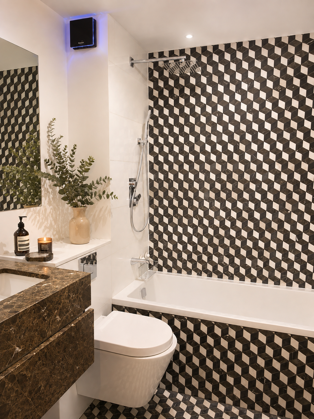 Family bathroom after