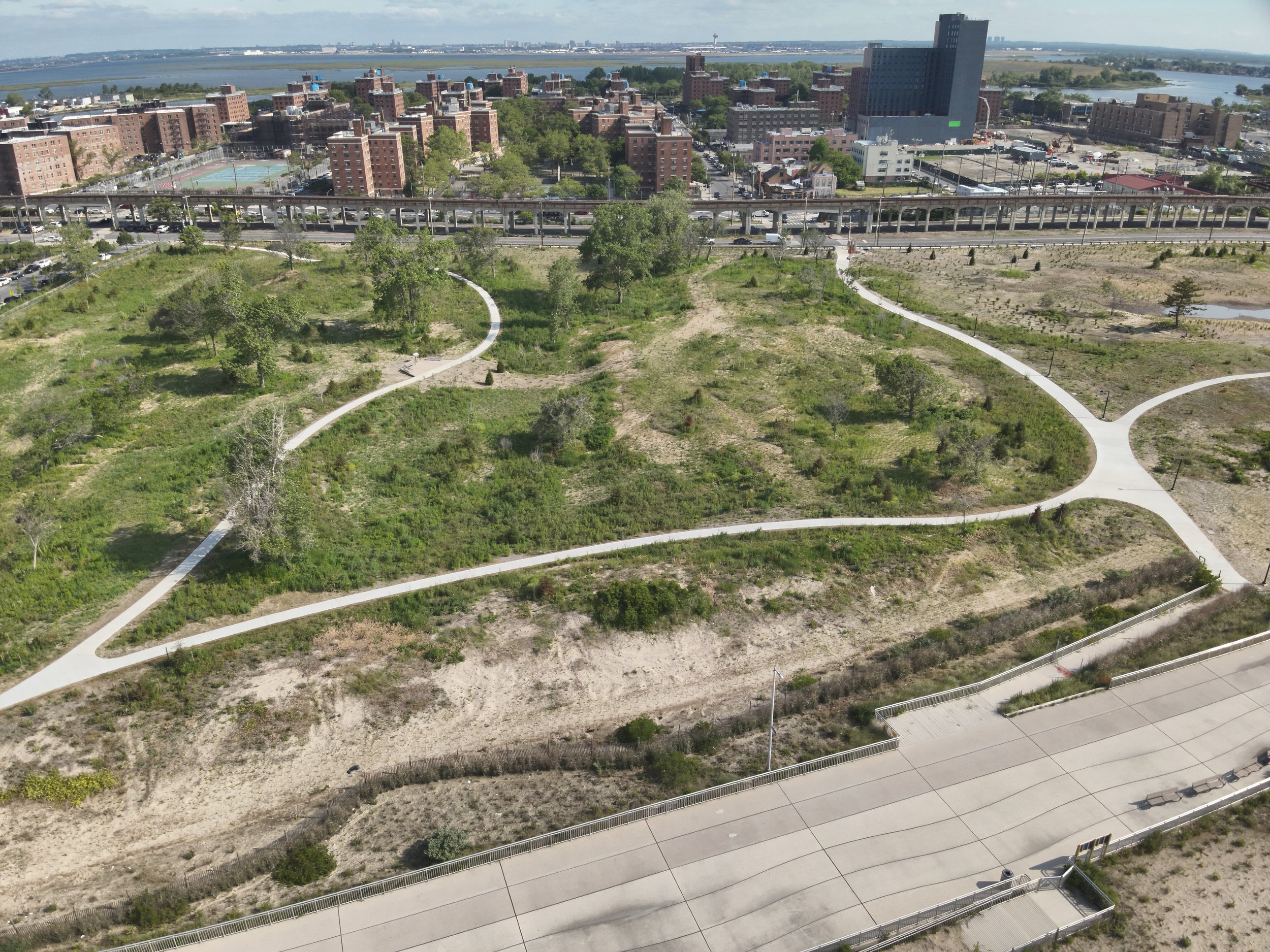 Overhead view of Averne East Nature Preserve