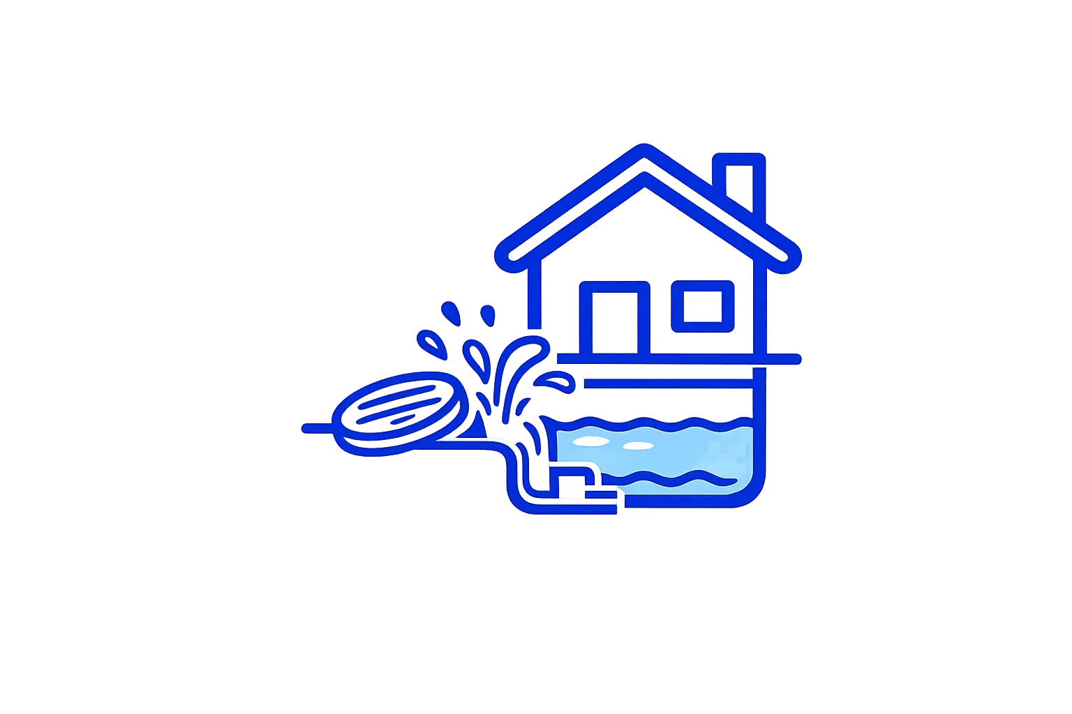 Sewer backup water coverage icon