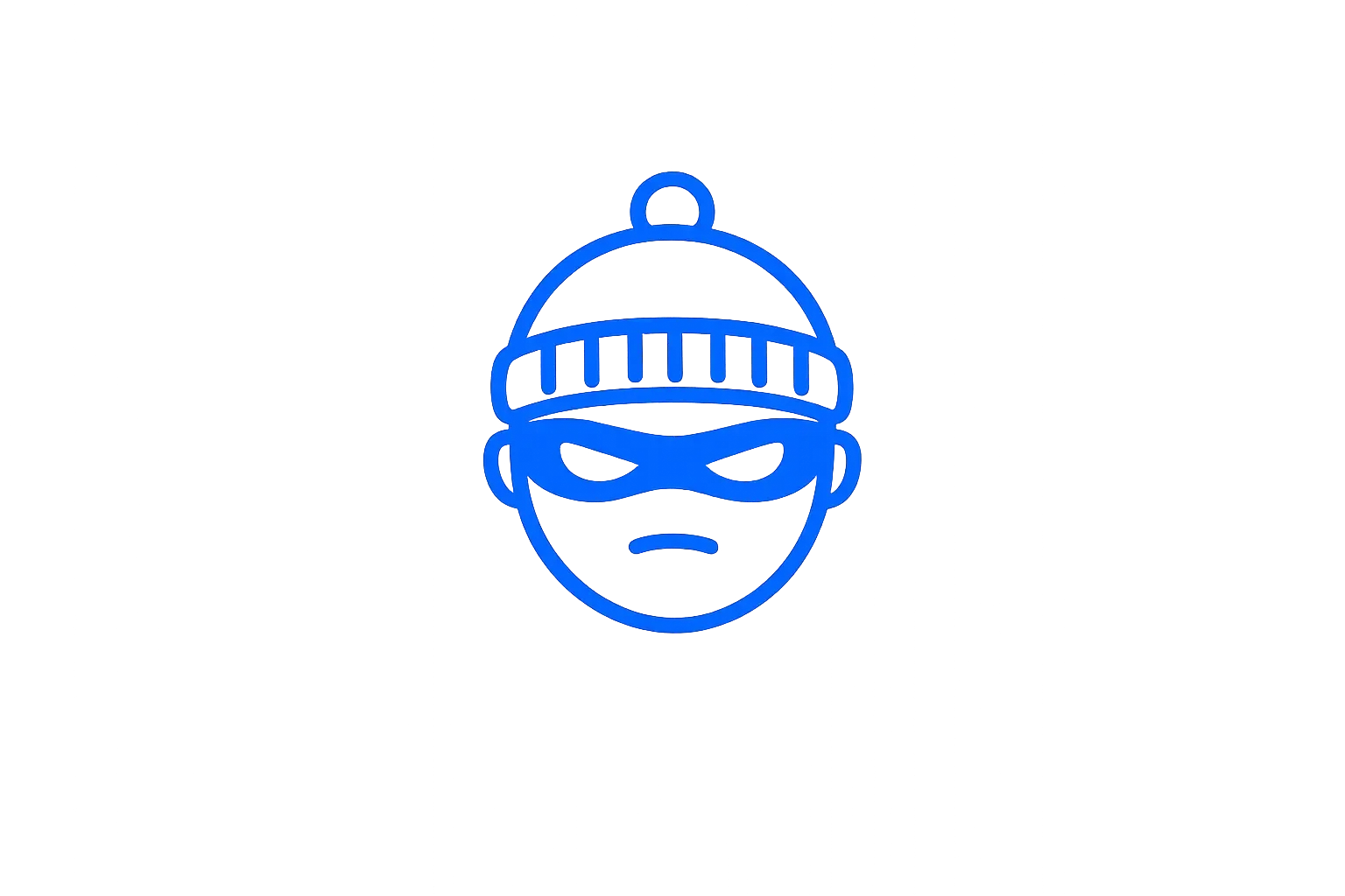 Cyber criminal and theft icon