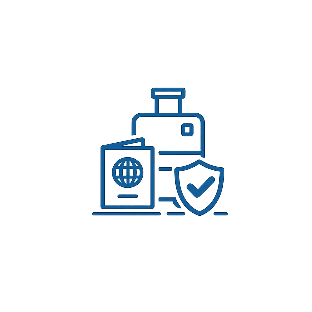 Travel insurance icon