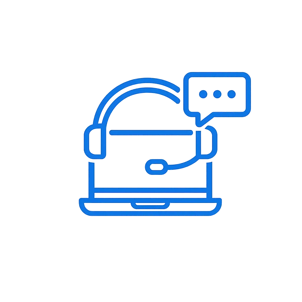 Remote employee working from home icon