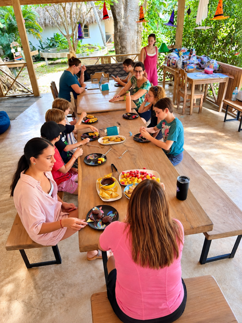 Mealtimes at Gaia Collective School