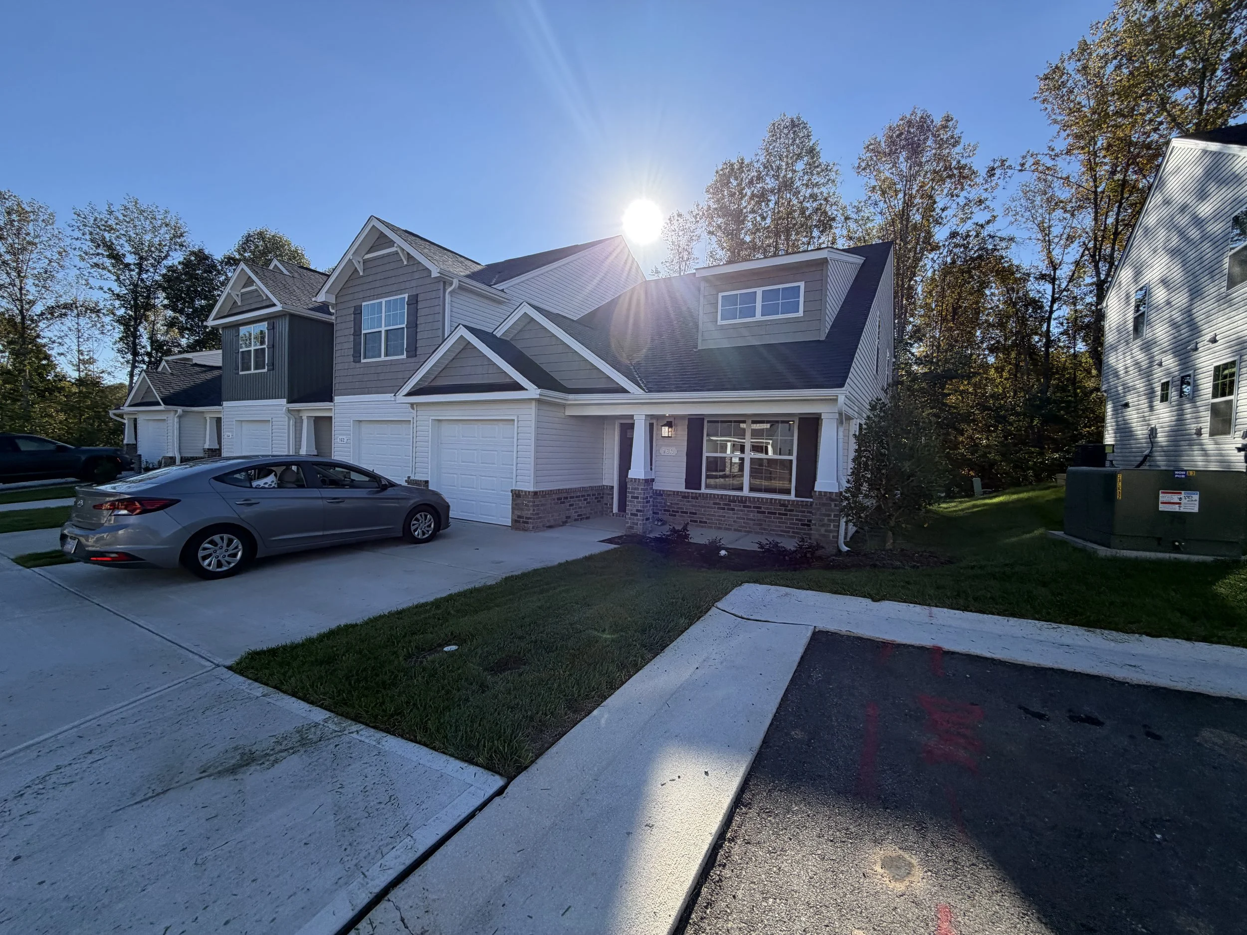 Actual townhouse purchased at 160 Tallwood Drive in Elkin