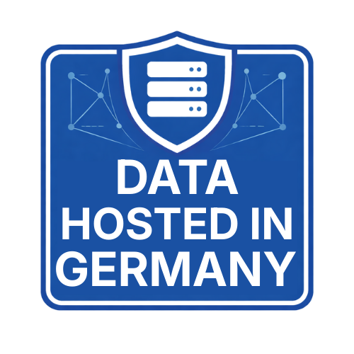 Data hosted in Germany