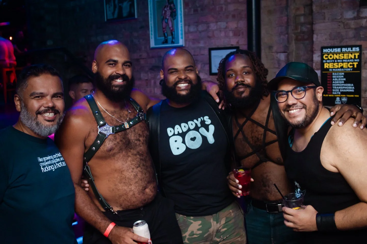 A group of Jackhammer Chicago guests posing together during a community event