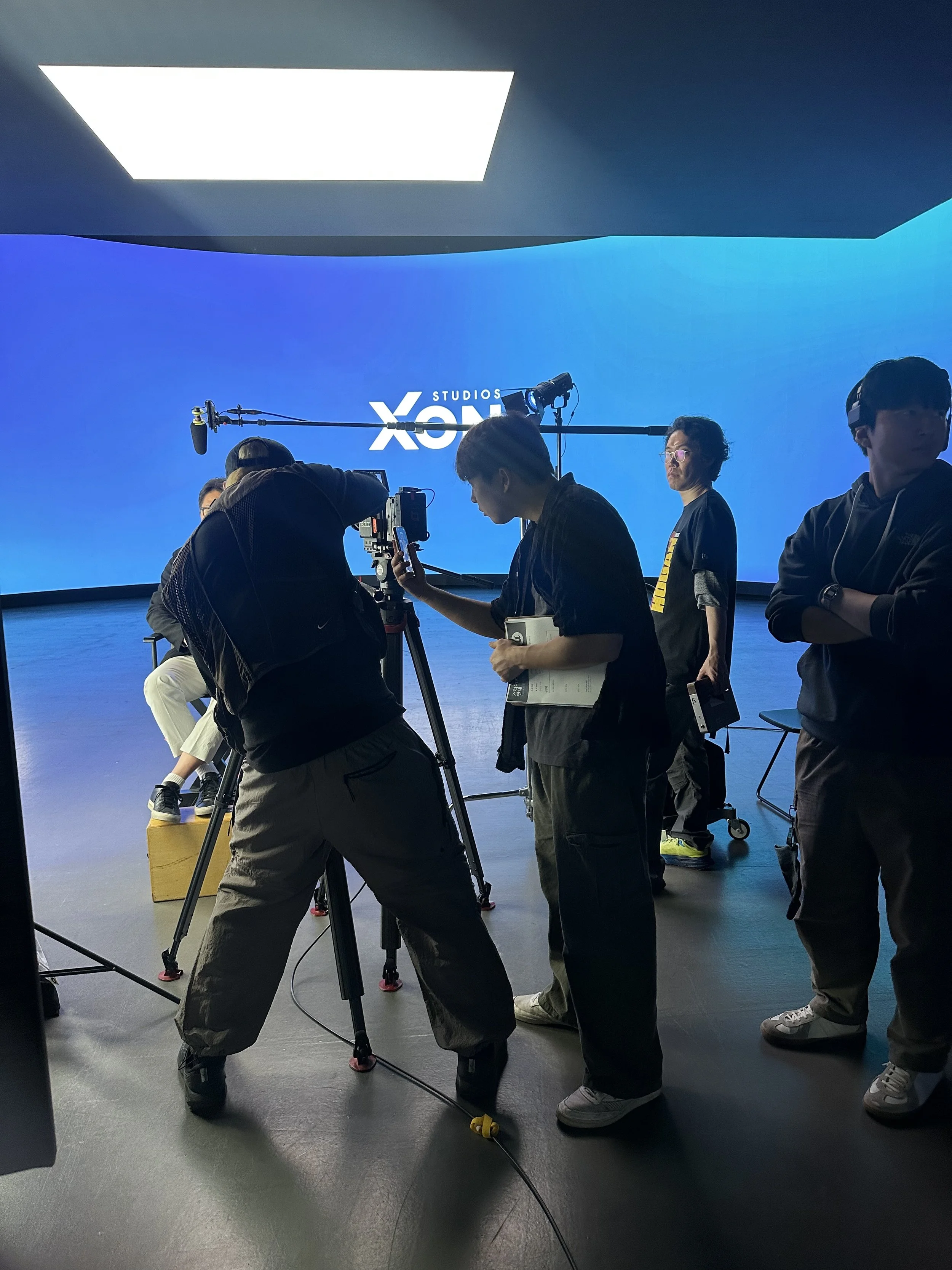 Interview setup at Xon Studios