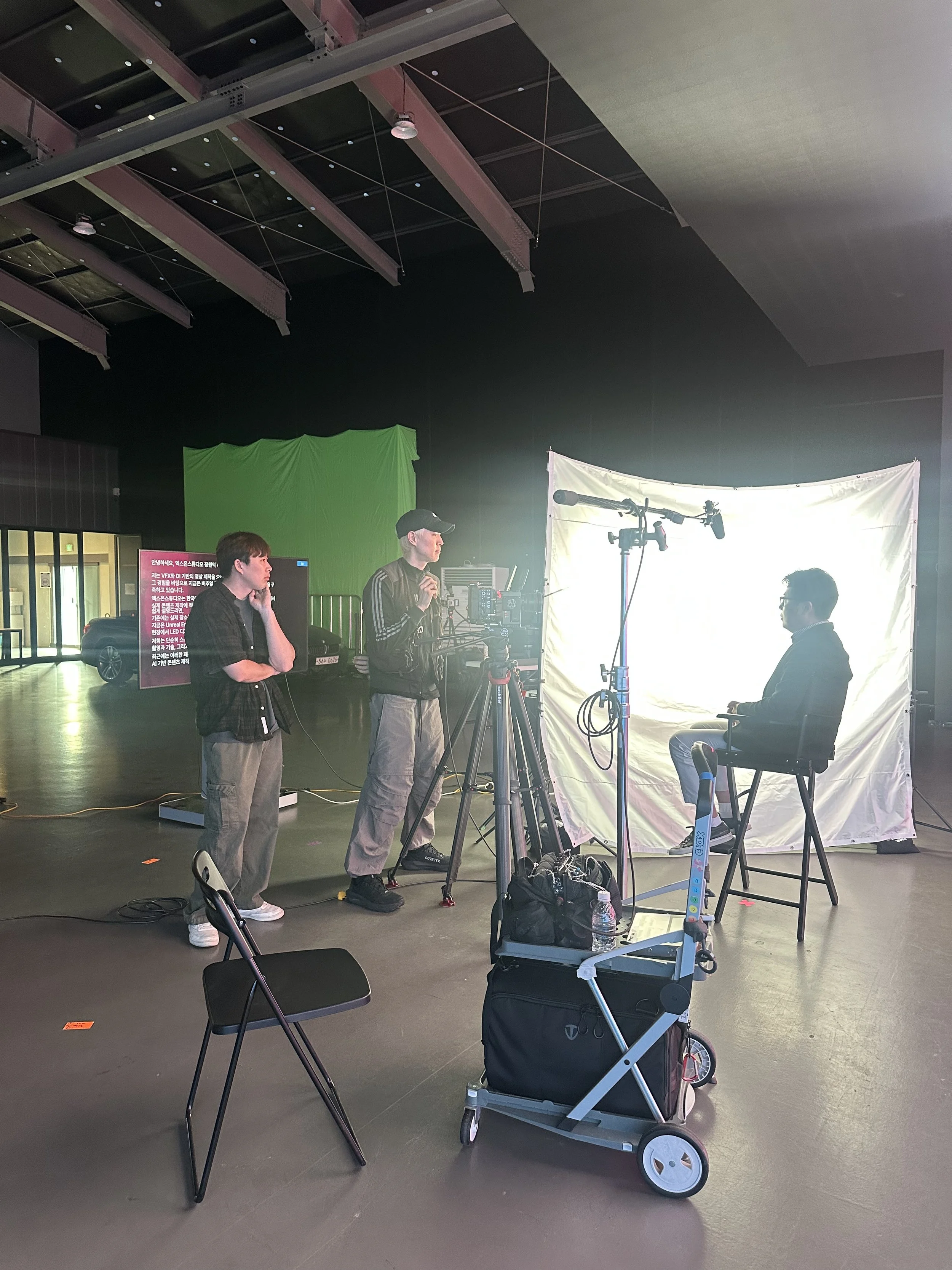 Another interview setup at Xon Studios