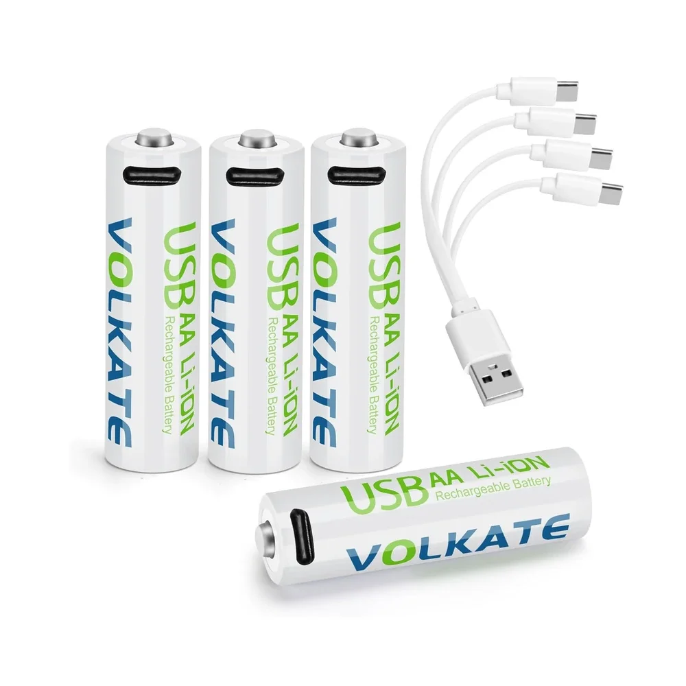 Lithium Batteries AA Rechargeable
