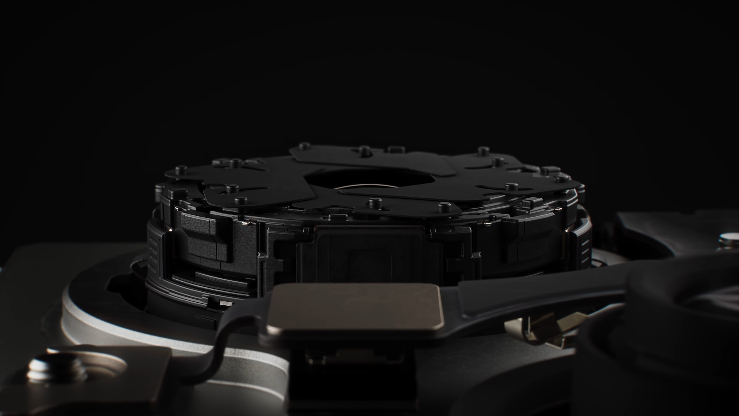 Close-up of the iPhone 18 Pro Max aperture mechanism
