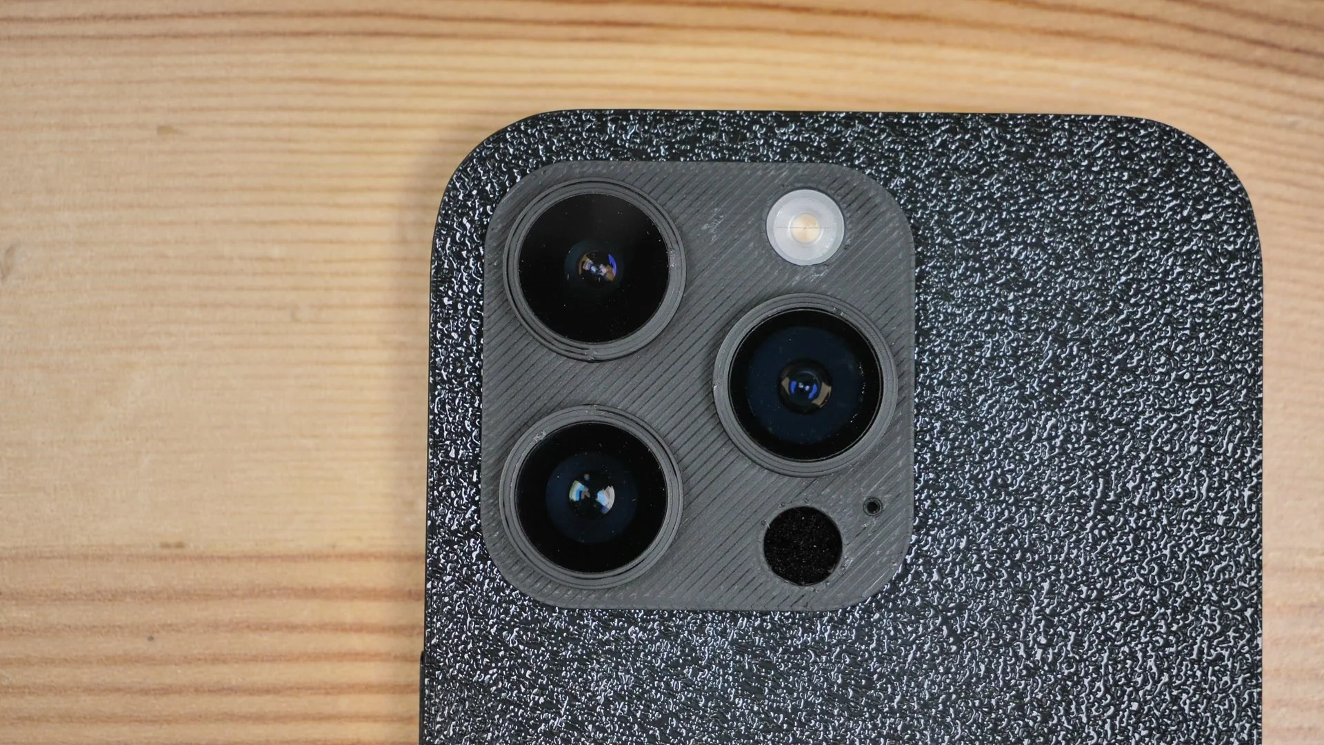 The printed camera surround and housing texture on my V4 build