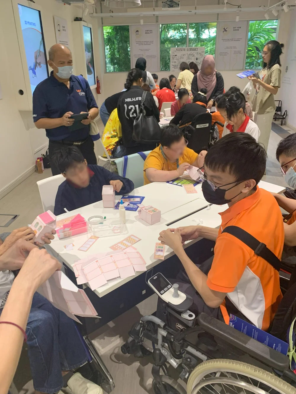 Participants joining a large-scale CSR event activation in Singapore