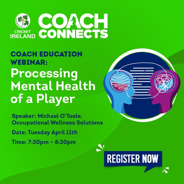This short webinar has been designed to fulfil a training need to support coaches of teams where coaches have concerns about the mental health of a player in their care. This introduction is a practical session to provide the coaches with concrete gu